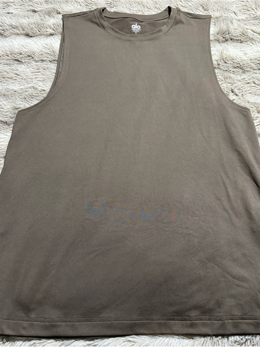 ALO Yoga Black Crewneck Muscle Tank